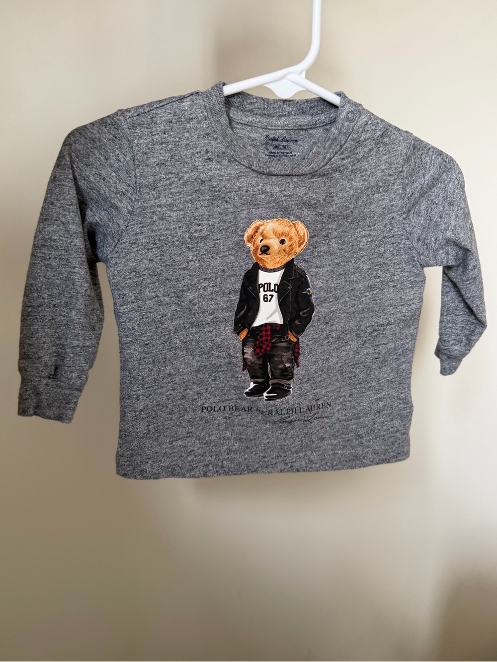 Ralph Lauren baby boy 3-6 months cotton long sleeve top